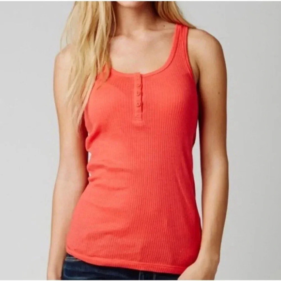 Fox Racing Women's Miss Clean Henley Pink Tank Top - Picture 2 of 16